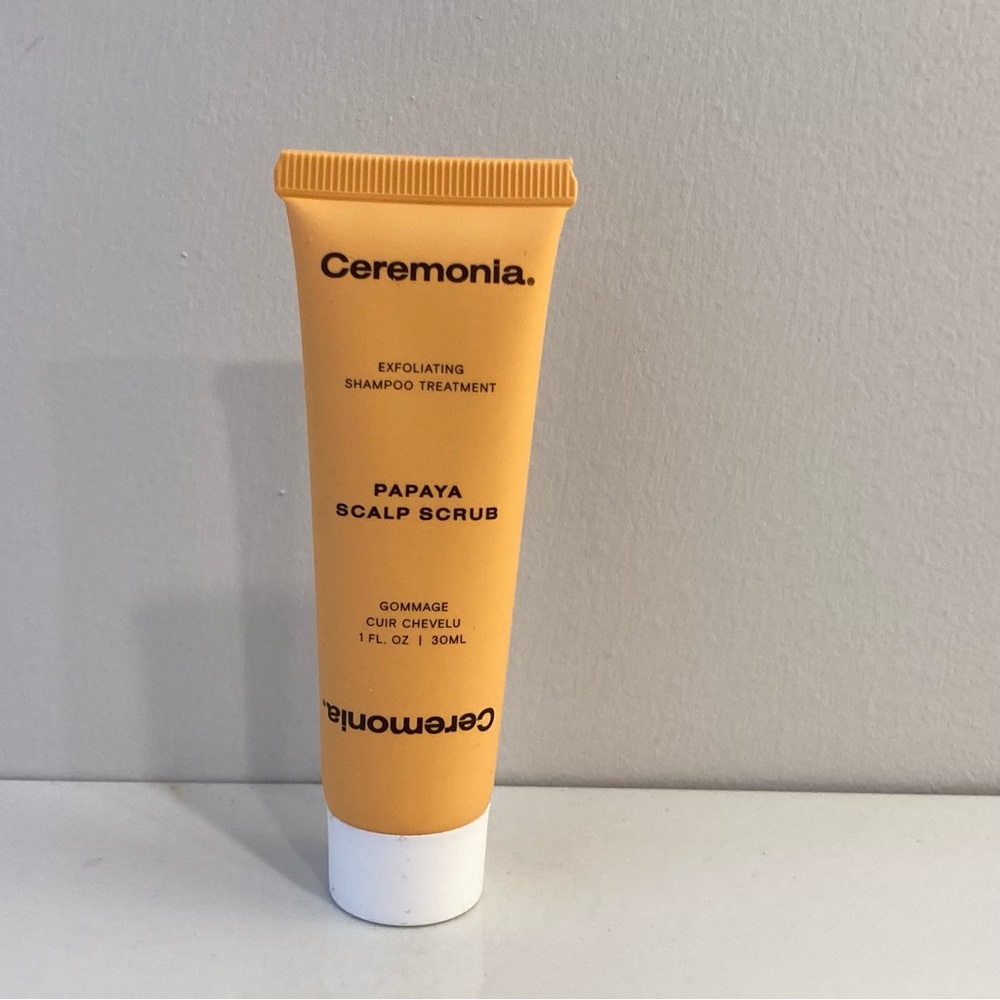 Ceremonia Exfoliating Shampoo Treatment Papaya Scalp Scrub 30ml New & Sealed